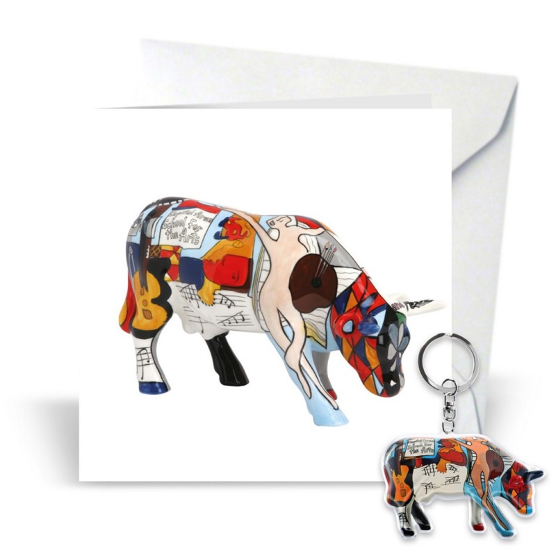 BIGLIETTO CON PORTACHIAVI COWPARADE, Picowso Schoo