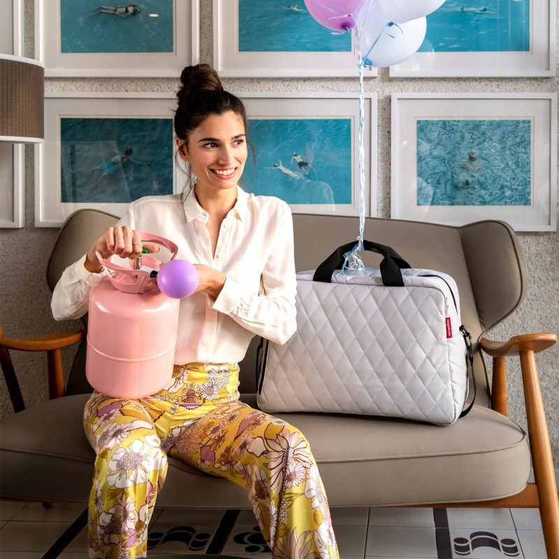 DUFFELBAG M Rhombus Light Grey