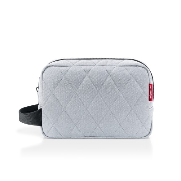 COSMETICPOUCH M Rhombus Light Grey