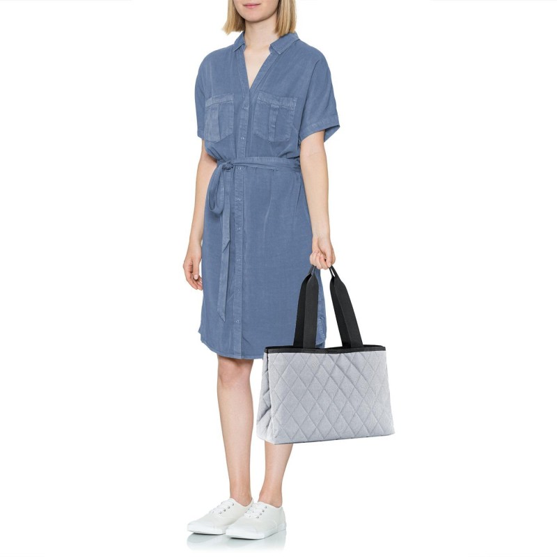 CLASSIC SHOPPER L Rhombus Light Grey