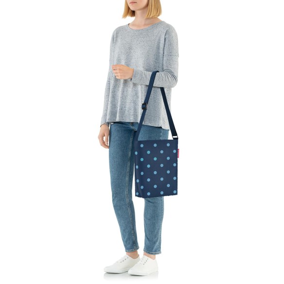 SHOULDERBAG S Mixed Dots Blue