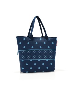 SHOPPER E1 Mixed Dots Blue Reisenthel 2
