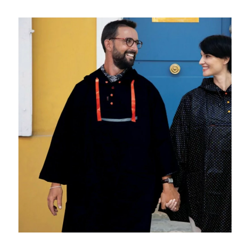 PONCHO SMATI UOMO, Noir