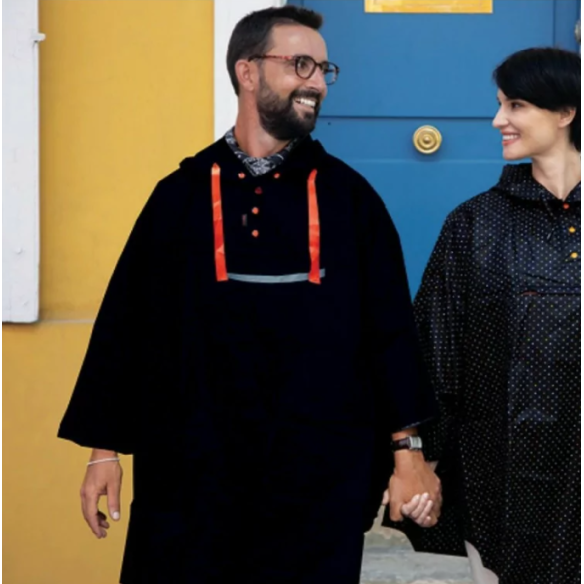 PONCHO SMATI UOMO, Noir