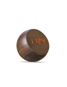 TUMBLER CLICK CLOCK, Walnut Wood