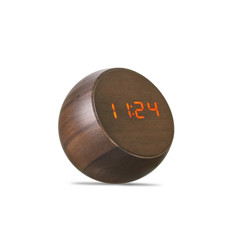 TUMBLER CLICK CLOCK, Walnut Wood