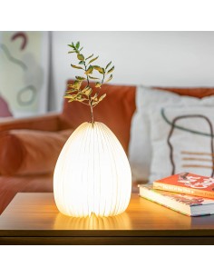 SMART VASE LIGHT, Walnut Wood