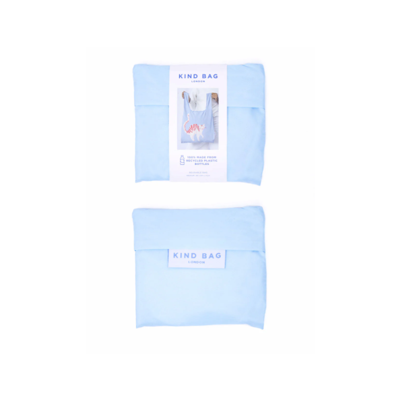 MEDIUM REUSABLE BAG, Cat red - Blue