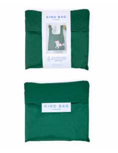 MEDIUM REUSABLE BAG, Dog Pink - Green 2