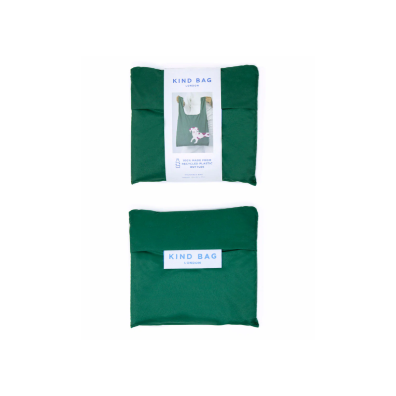 MEDIUM REUSABLE BAG, Dog Pink - Green