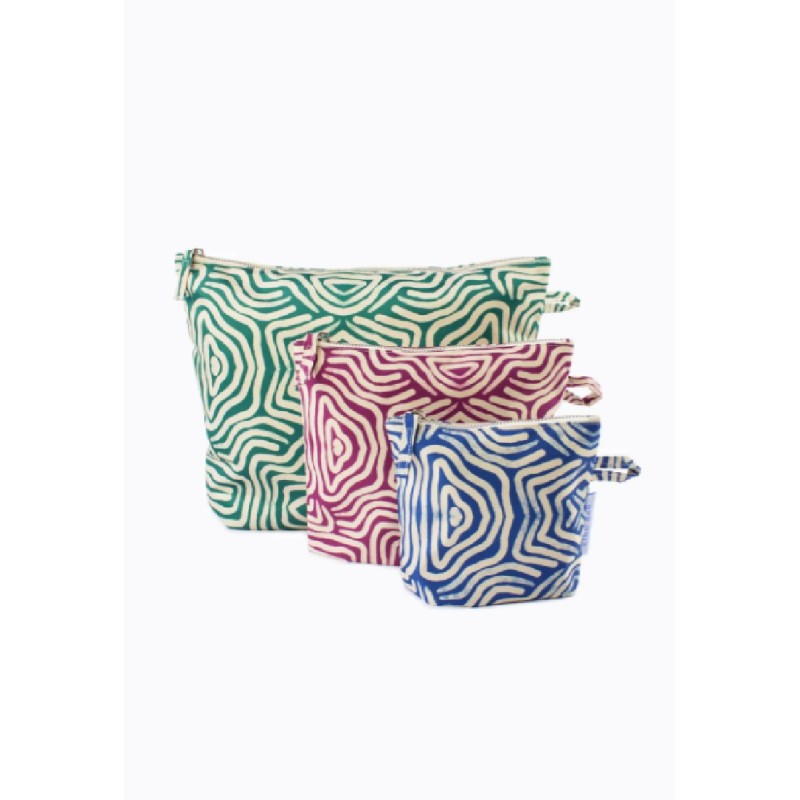 POUCHES SET OF 3, Lines