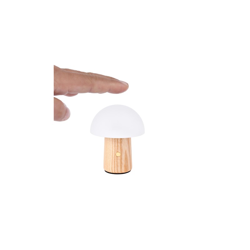 SUPER MINI MUSHROOM LAMP, White Ash