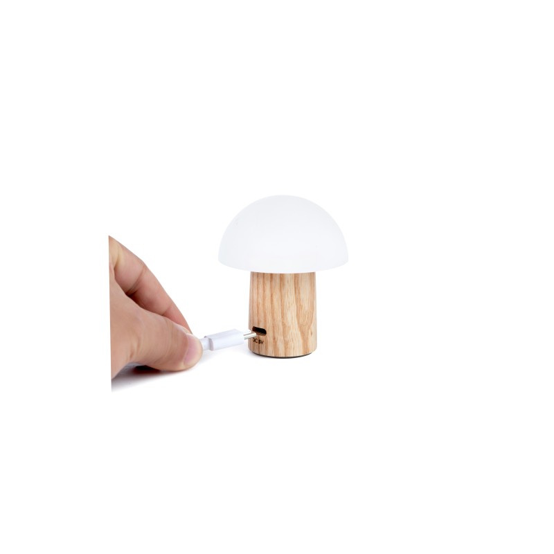 SUPER MINI MUSHROOM LAMP, White Ash