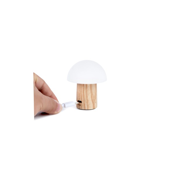 SUPER MINI MUSHROOM LAMP, White Ash