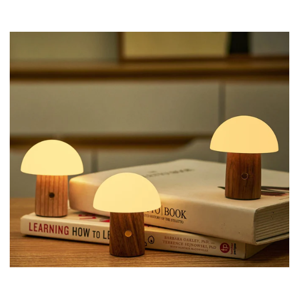 SUPER MINI MUSHROOM LAMP, White Ash