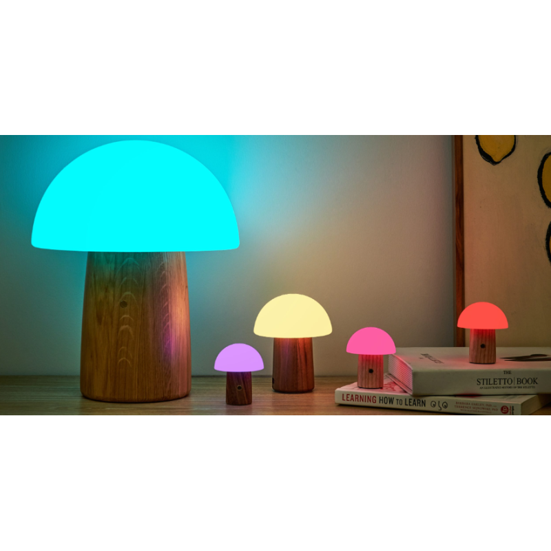 SUPER MINI MUSHROOM LAMP, White Ash