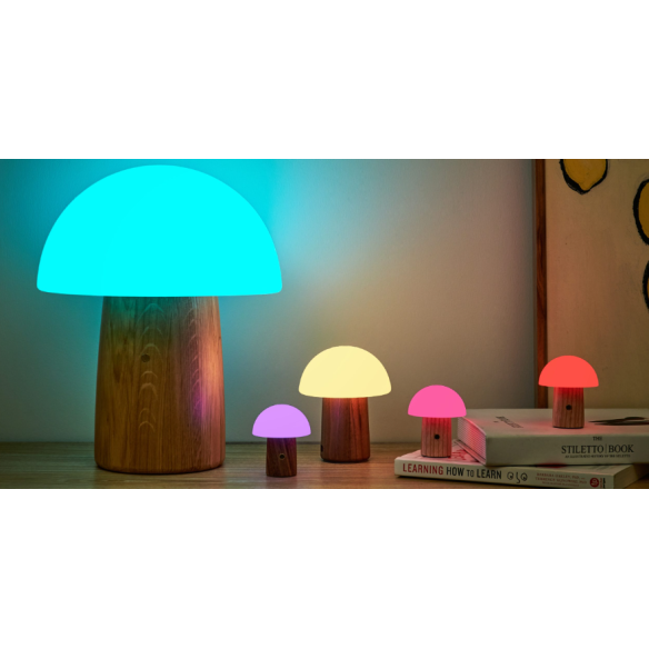 SUPER MINI MUSHROOM LAMP, White Ash