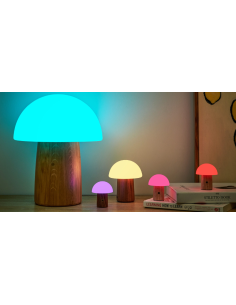 SUPER MINI MUSHROOM LAMP, Walnut