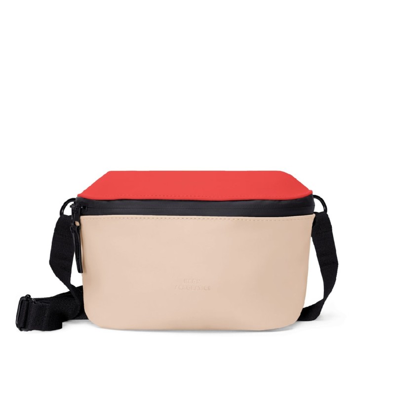 JONA BAG LARGE LOTUS, Red - Light Almond