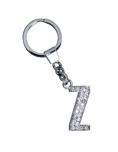 GLAMOUR, KEYRING LETTER Z, CLEAR, con cristalli Swarosky