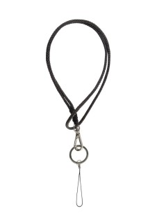 Portachiavi classico marrone con cordino