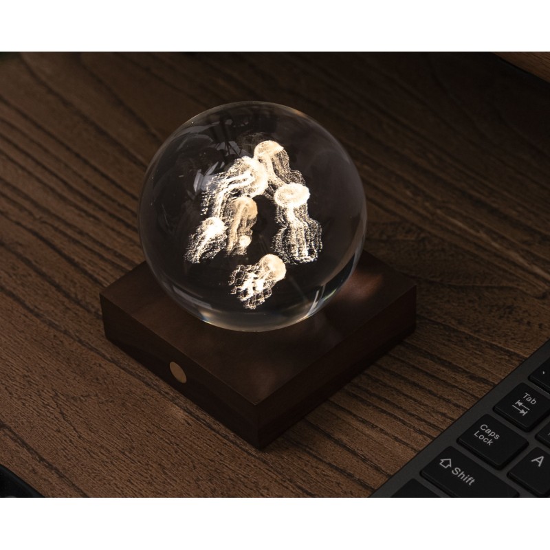 AMBER CRYSTAL LIGHT, 3D laser Jellyfish