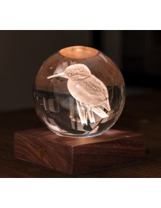 AMBER CRYSTAL LIGHT, 3D laser King Fisher Gingko