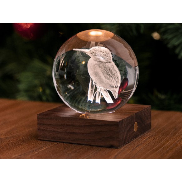 AMBER CRYSTAL LIGHT, 3D laser King Fisher