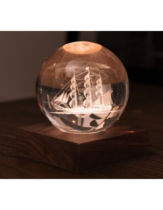AMBER CRYSTAL LIGHT, 3D laser Sailing Boat