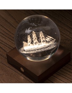 AMBER CRYSTAL LIGHT, 3D laser Sailing Boat 2