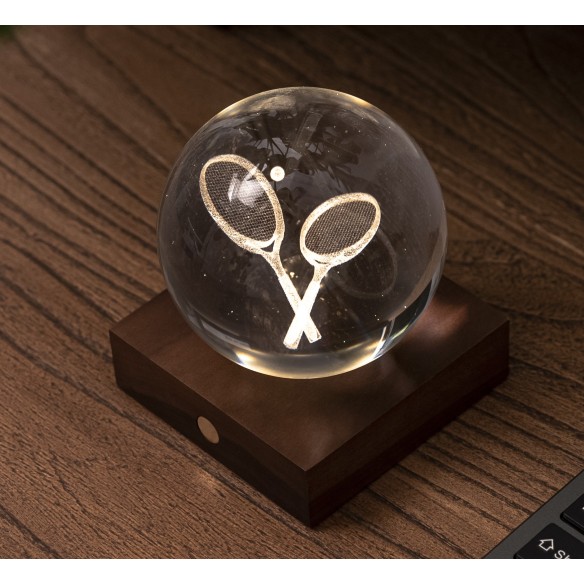 AMBER CRYSTAL LIGHT, 3D laser Tennis Racket