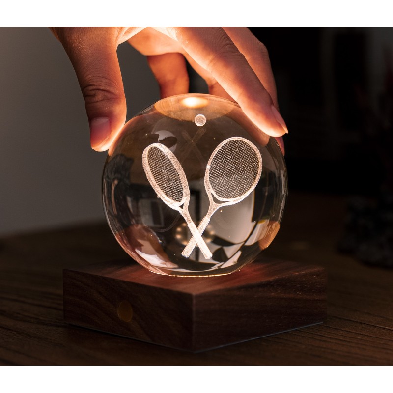 AMBER CRYSTAL LIGHT, 3D laser Tennis Racket