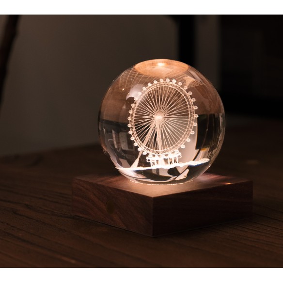 AMBER CRYSTAL LIGHT, 3D laser Ferris Wheel