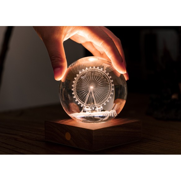 AMBER CRYSTAL LIGHT, 3D laser Ferris Wheel