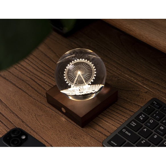 AMBER CRYSTAL LIGHT, 3D laser Ferris Wheel