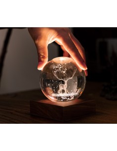 AMBER CRYSTAL LIGHT, 3D laser Stag