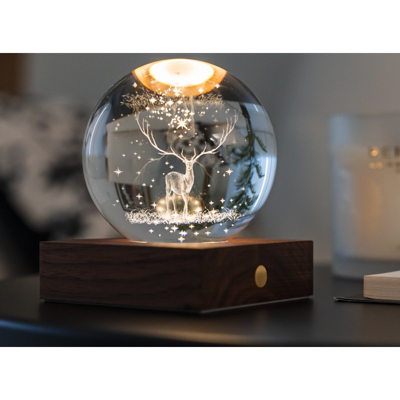 AMBER CRYSTAL LIGHT, 3D laser Stag