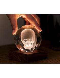 AMBER CRYSTAL LIGHT, 3D laser Skull 2