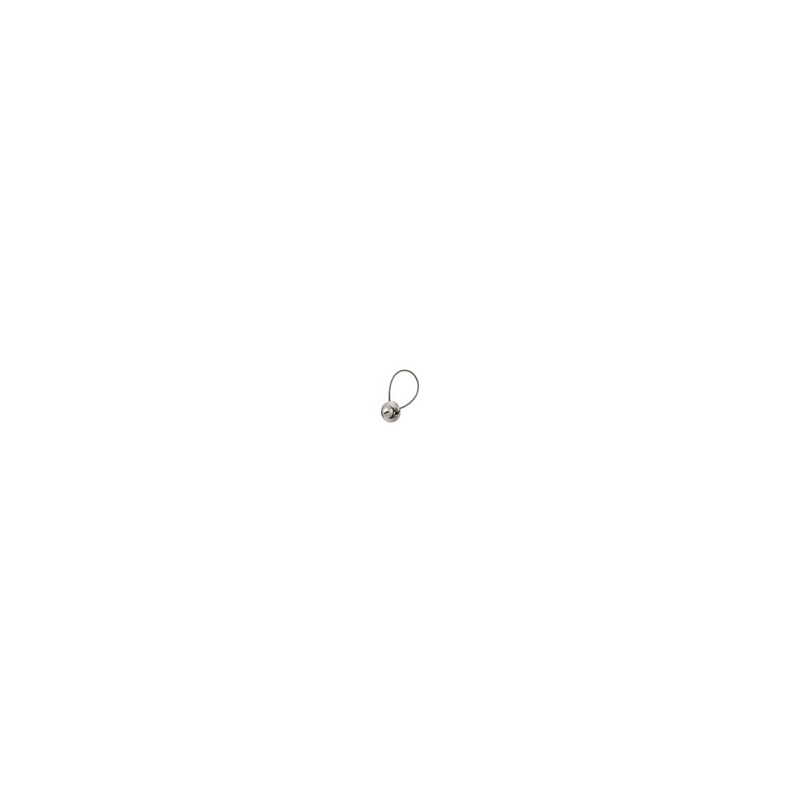GLAMOUR, KEYRING LETTER O, CLEAR