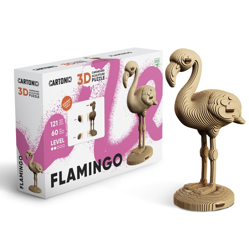 CARTONIC 3D PUZZLE, Flamingo