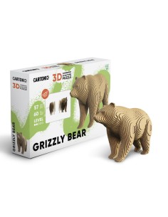 CARTONIC 3D PUZZLE, Grizzly Bear