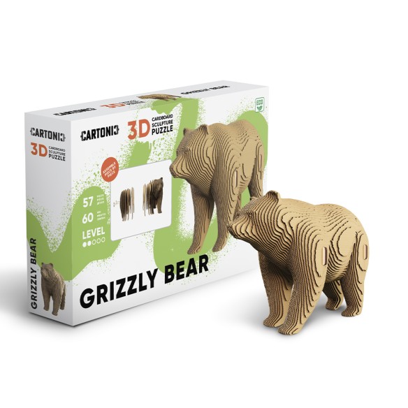 CARTONIC 3D PUZZLE, Grizzly Bear