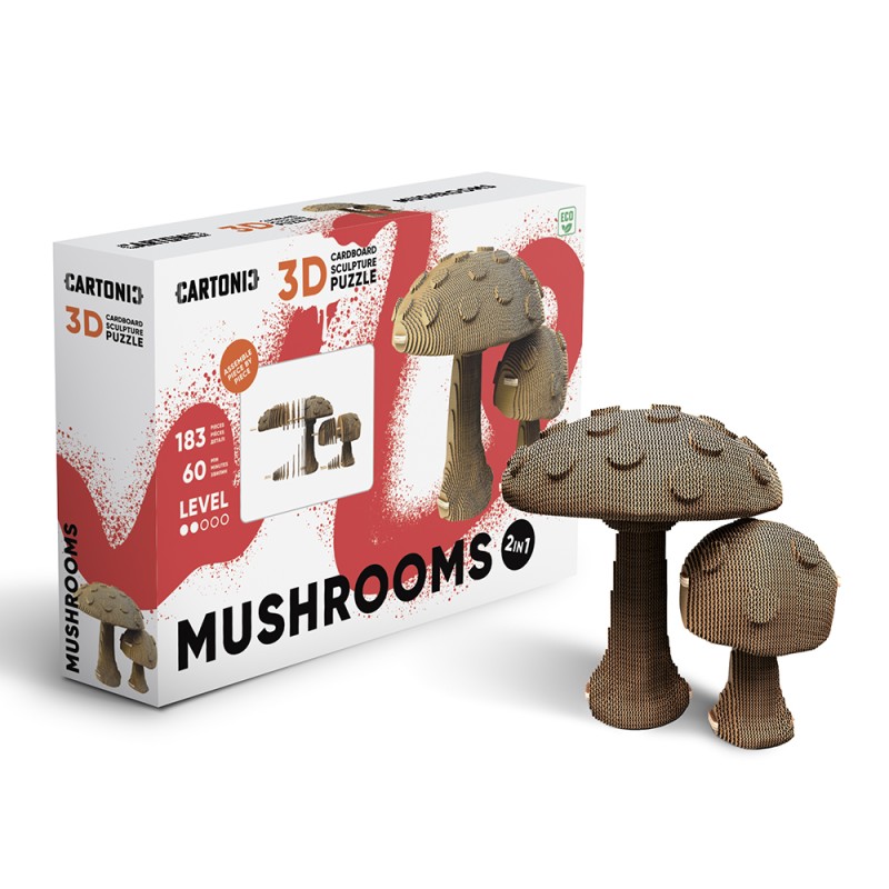CARTONIC 3D PUZZLE, Mushrooms