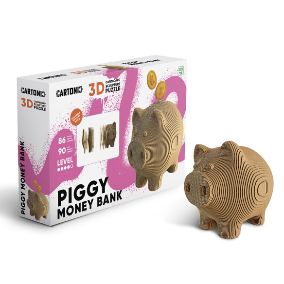 CARTONIC 3D PUZZLE, Piggy Money Bank