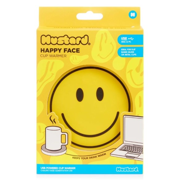 MUSTARD Happy Face Cup Warmer