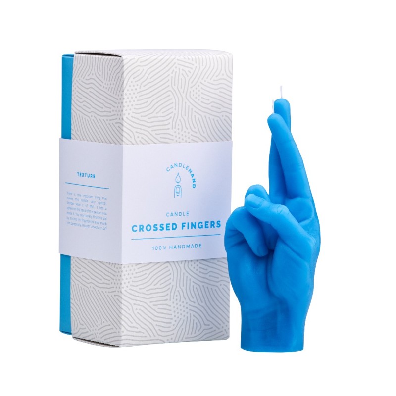 CandleHand "Crossed Fingers",  Blue