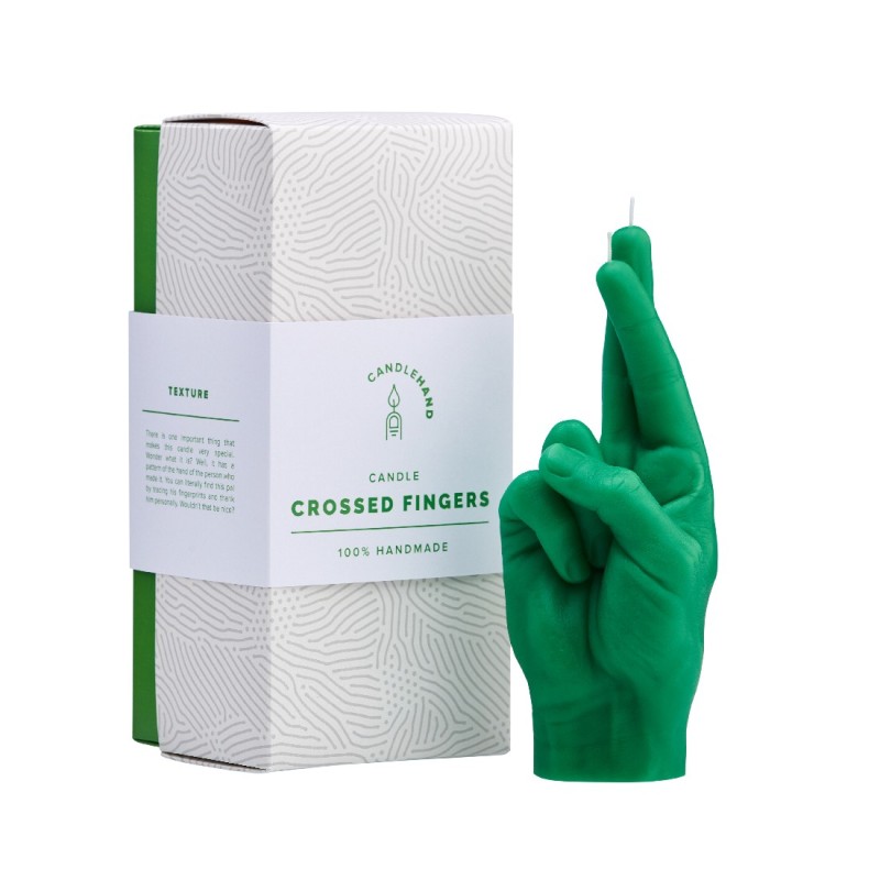 CandleHand "Crossed Fingers",  Green