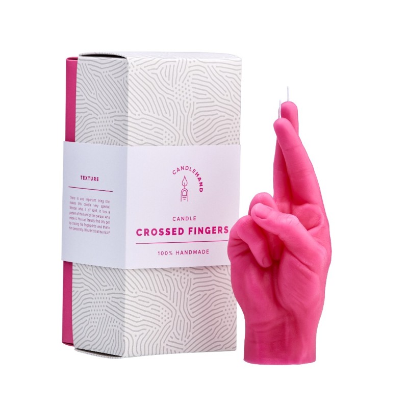 CandleHand "Crossed Fingers",  Pink