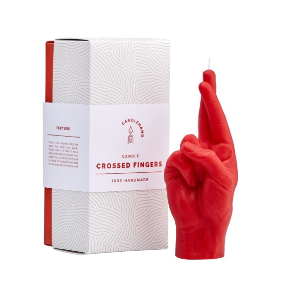 CandleHand "Crossed Fingers",  Red
