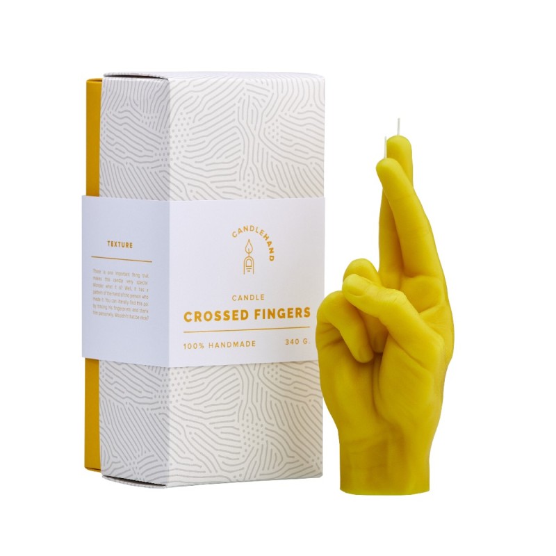 CandleHand "Crossed Fingers",  Yellow
